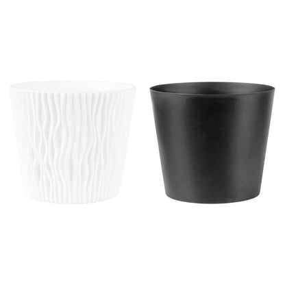 Vaso Duna com inserto branco D 16 x 14