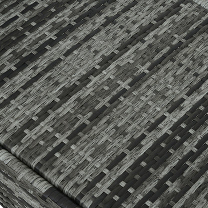 Outsunny Conjunto 2 Tumbonas Ratán Jardín Con Respaldo Ajustable 200x73x72-103cm_4