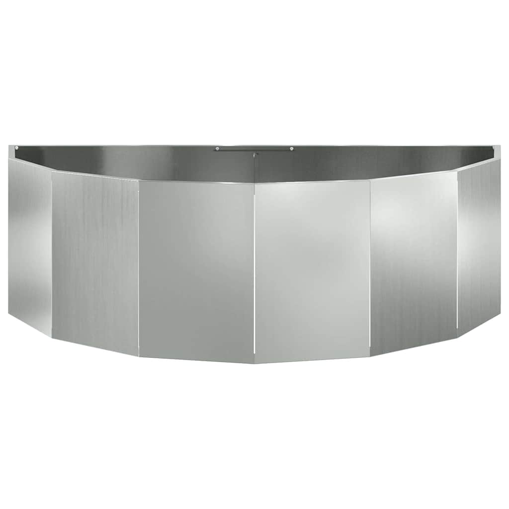 Jardinera Plateado 120 X 60 X 35 Cm Acero Galvanizado_4