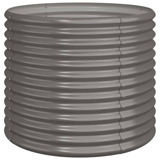 Jardinera De Acero Galvanizado Gris 80x80x68 Cm_0