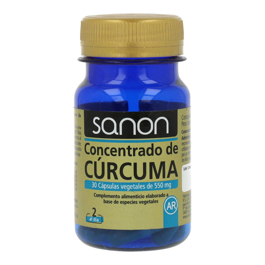 SANON Concentrado de Cúrcuma 30 cápsulas vegetais de 550 mg