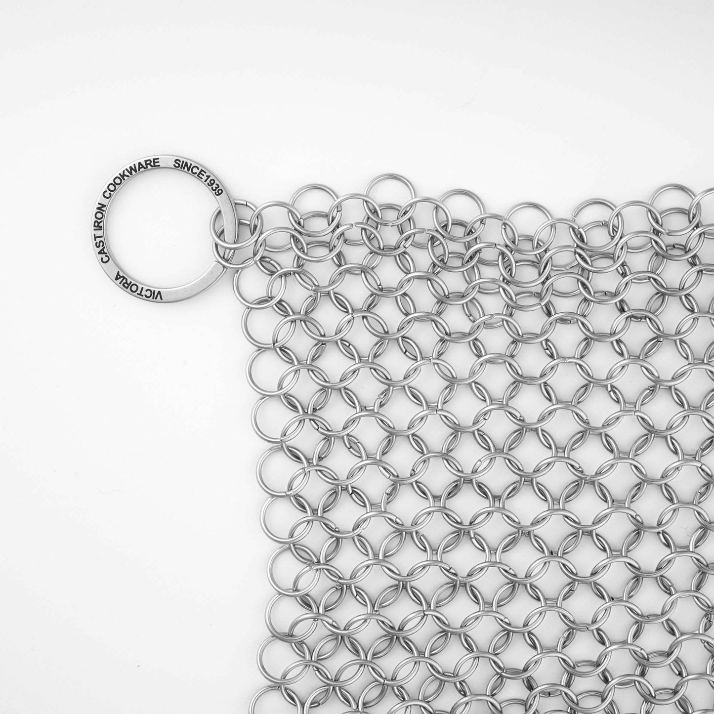 Victoria Limpiador Para Hierro Fundido, Estropajo Cota De Malla De Acero Inoxidable, Chainmail Scrubber, 32210_0