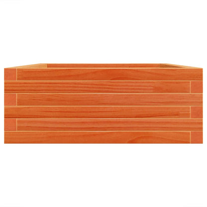 Jardinera Madera Maciza De Pino Marrón Cera 90x60x23 Cm_5
