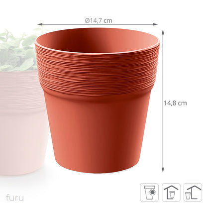 Maceta Furu , Dimensiones (mm) 147x147x148, Color Cobre_1