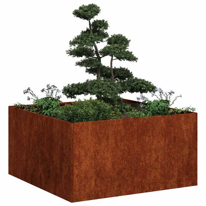 Macetero De Jardín Oxidado 80 X 80 X 40 Cm_1
