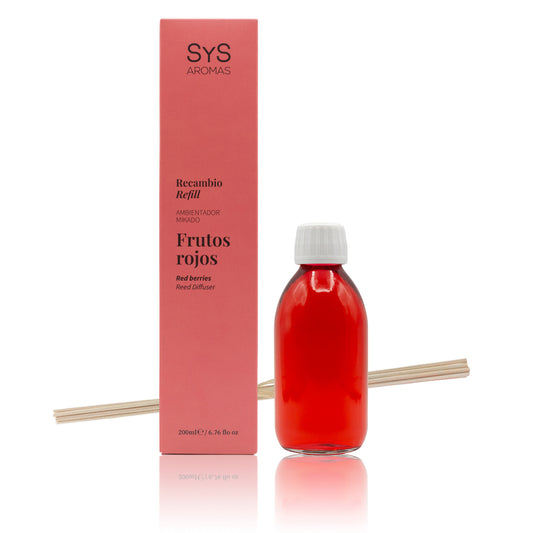 Recambio Mikado SYS Aromas 200 ml | Frutos Rojos Origins | Con Palos | Aroma Dulce y Afrutado_0