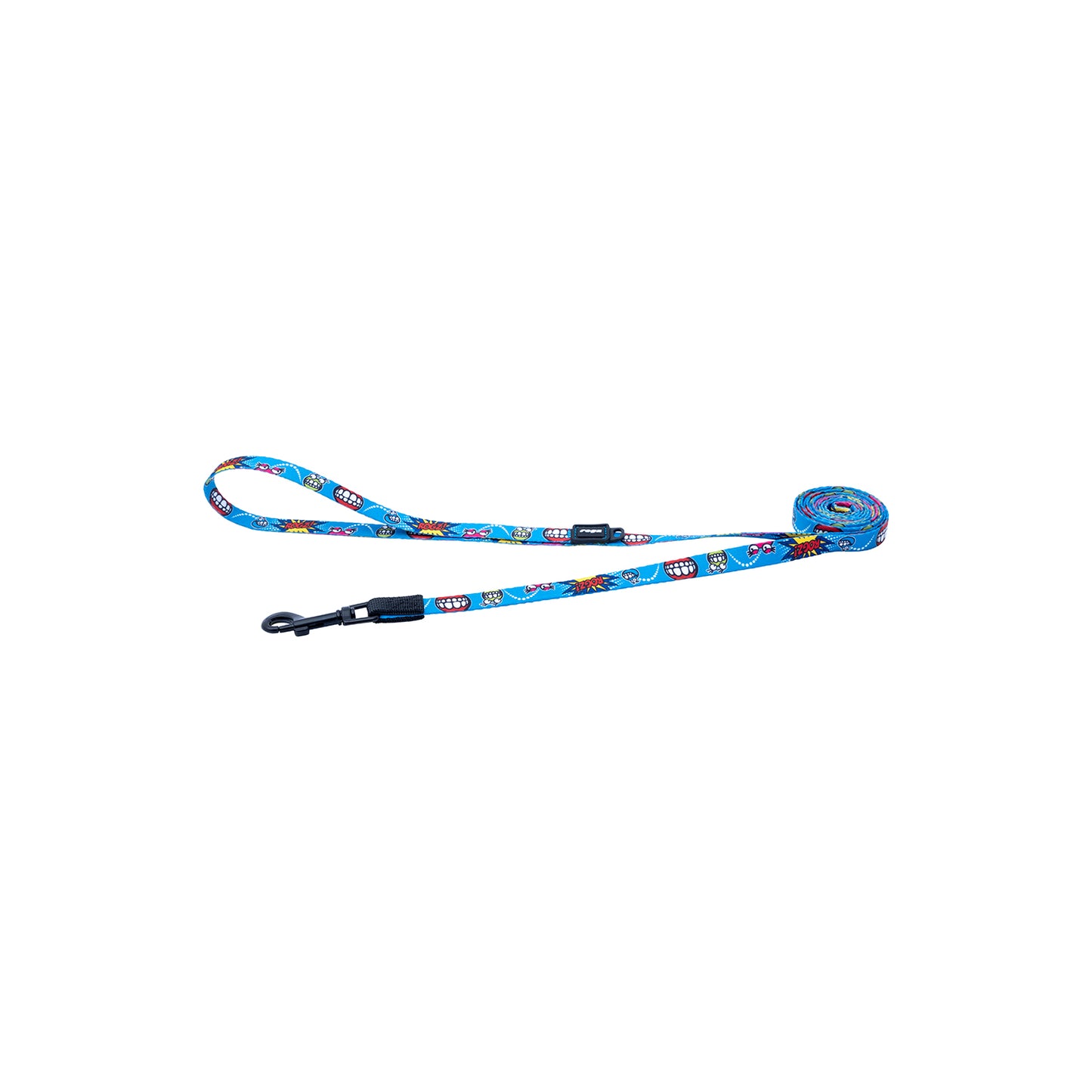 Correa Para Perro, Modelo Fusion De Rogz, Estampado Comic Azul. Talla S (8-14kg)_0