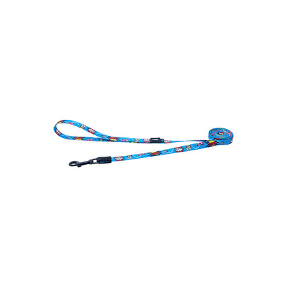 Correa Para Perro, Modelo Fusion De Rogz, Estampado Comic Azul. Talla S (8-14kg)_0