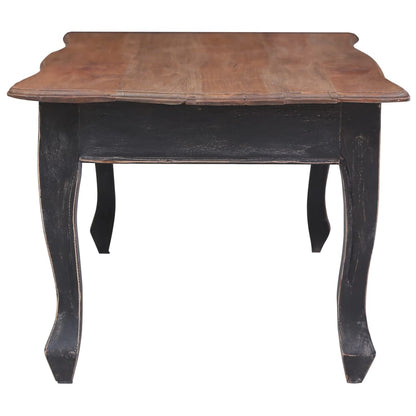Mesa De Centro De Madera Maciza De Caoba Negra 120x60x45 Cm_1
