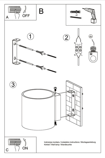 Aplique De Pared Orbis 1 Blanco, G9_2