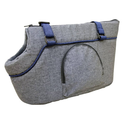 Kerbl Bolso Transportín Para Mascotas Marie Gris Y Azul 40x20x21 Cm_2