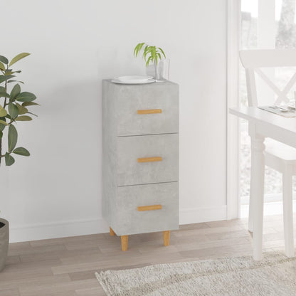 Aparador De Madera Contrachapada Gris Hormigón 34,5x34x90 Cm / Vetonek_1
