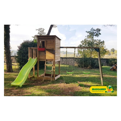 Parque Infantil Masgames Taga L Con Columpio Pared De Escalada._1