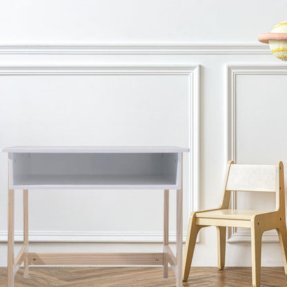 Well Home - Escritorio Infantil Simple Y Práctico Color Blanco_2