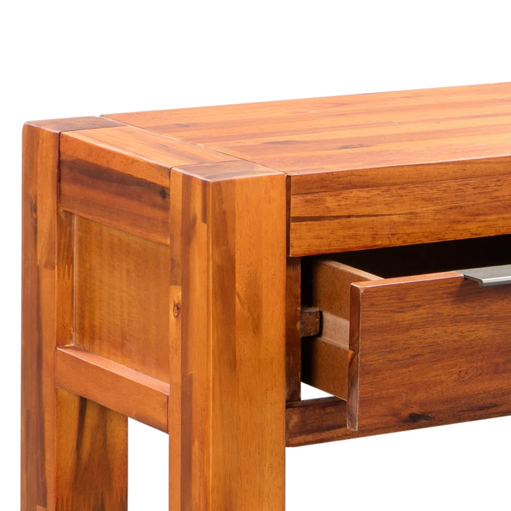 Mesa Consola De Madera Maciza De Acacia 86x30x75 Cm_4
