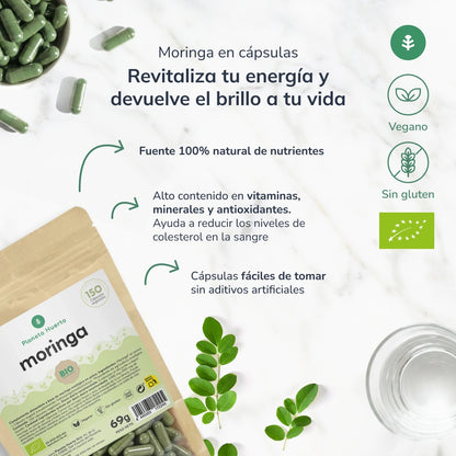 Moringa Orgânica Planet Garden 150 cápsulas