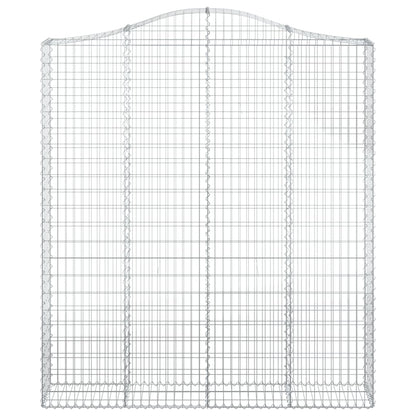 Cestas De Gaviones 2 Uds Forma De Arco Hierro 200x30x220/240 Cm_3