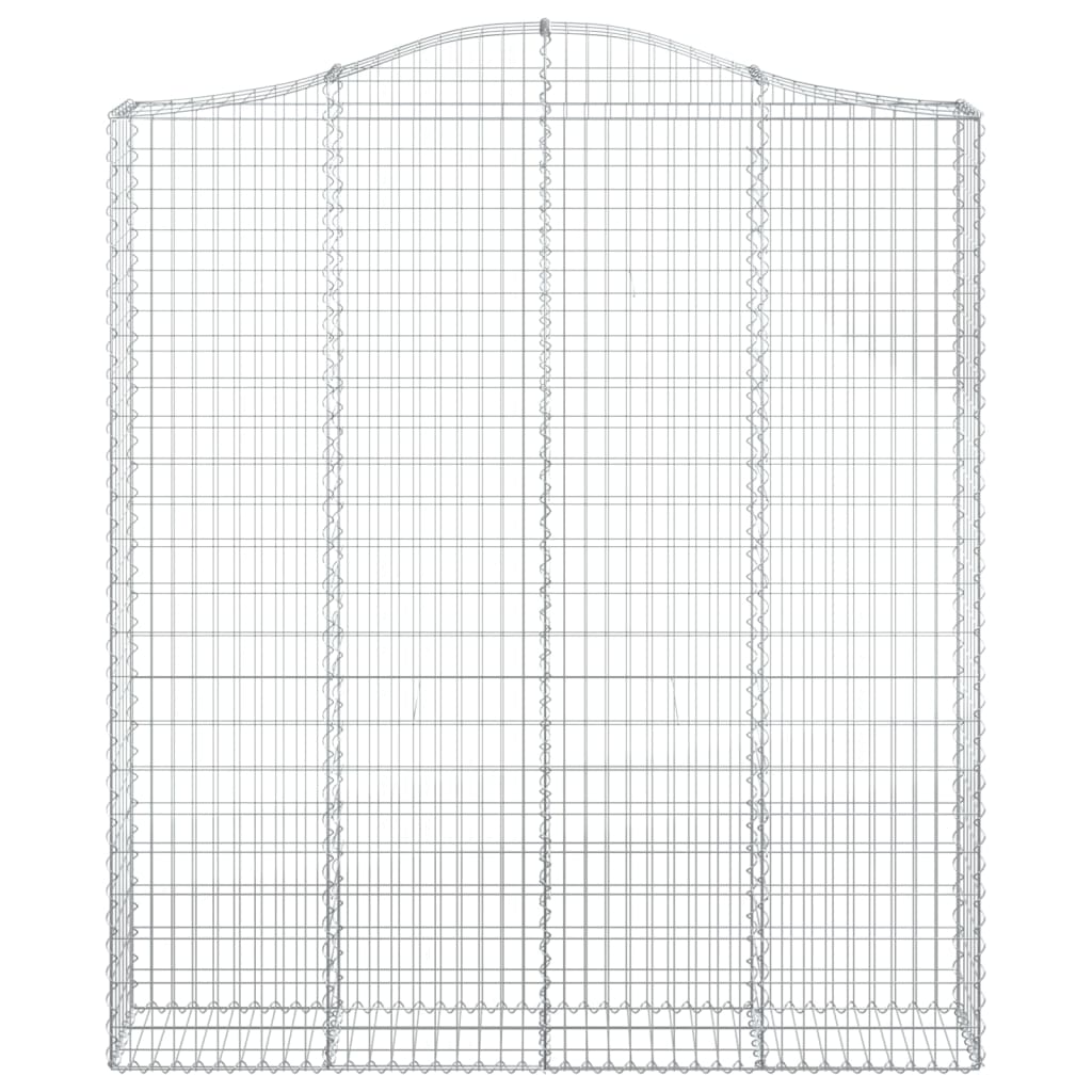 Cestas De Gaviones 3 Uds Forma De Arco Hierro 200x30x220/240 Cm_3