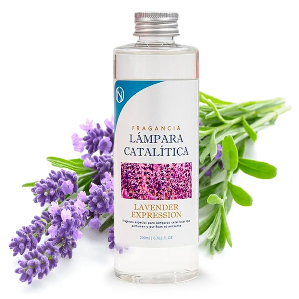 Fragancia Para Lámpara Catalítica Aroma Lavander Expression (200ml) - Elimina Malos Olores, Perfuma Y Limpia El Ambiente_0