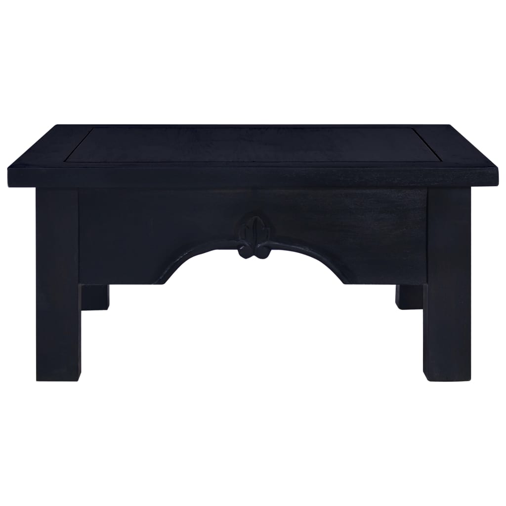 Mesa De Centro Madera Maciza Caoba Café Negro Claro 68x68x30 Cm_2