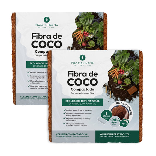 Substrato de Fibra de Coco Planeta Huerto 140 Litros 