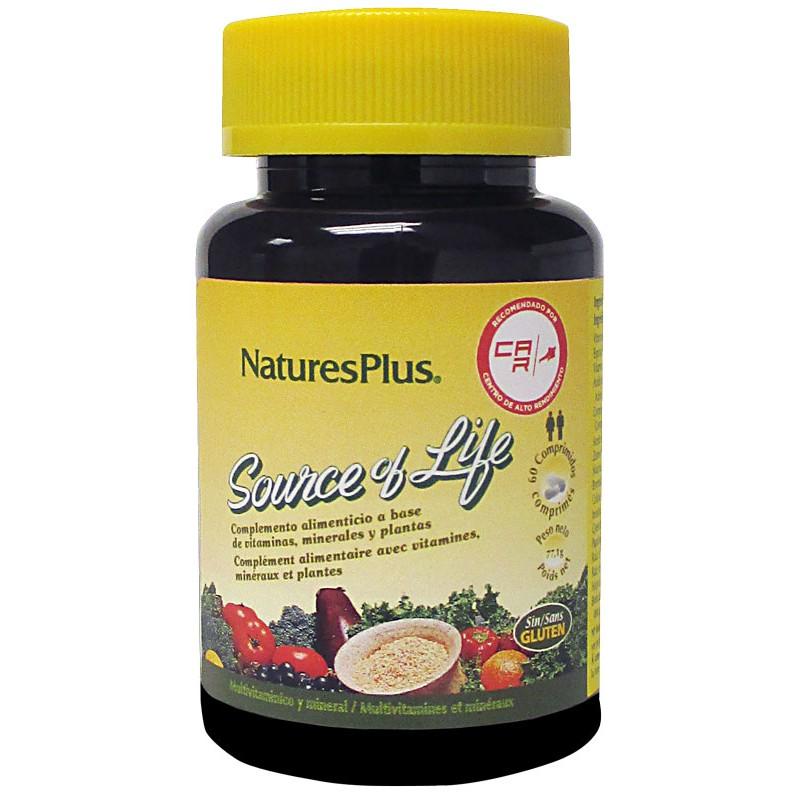 Fonte de vida Nature's Plus multivitamínico 60 comprimidos