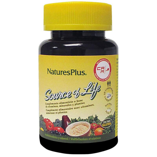 Fonte de vida Nature's Plus multivitamínico 60 comprimidos