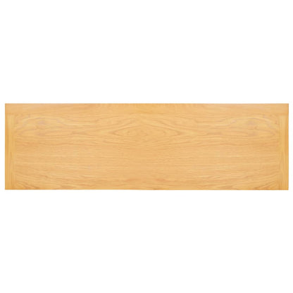 Mesa Consola De Madera Maciza De Roble 83x30x73 Cm_3