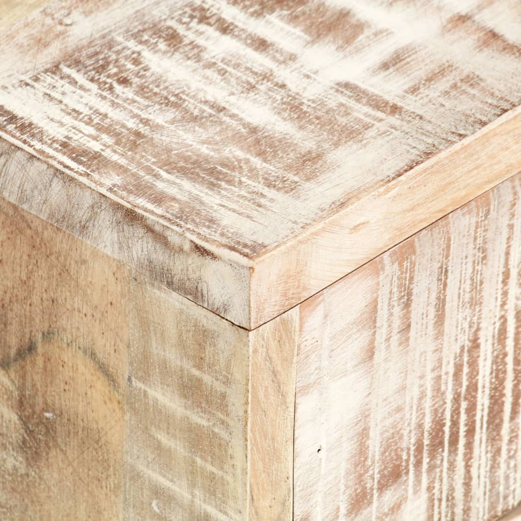 Mesa De Centro De Madera Maciza De Acacia 117x50x30 Cm_2