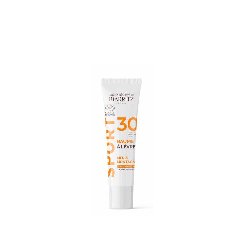 Bálsamo labial FPS 30 mar e montanha desporto Biarritz