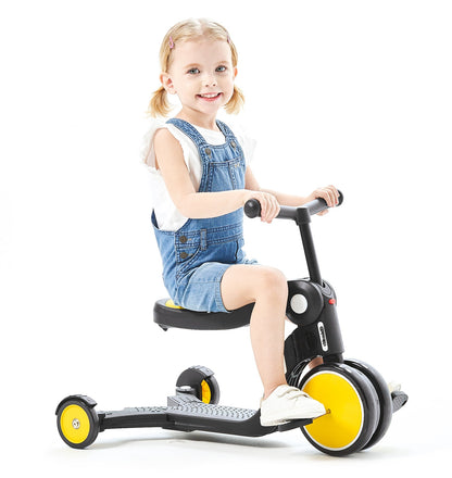 Bicicleta-patinete Infantil All Ride 4 In 1 Yellow_0