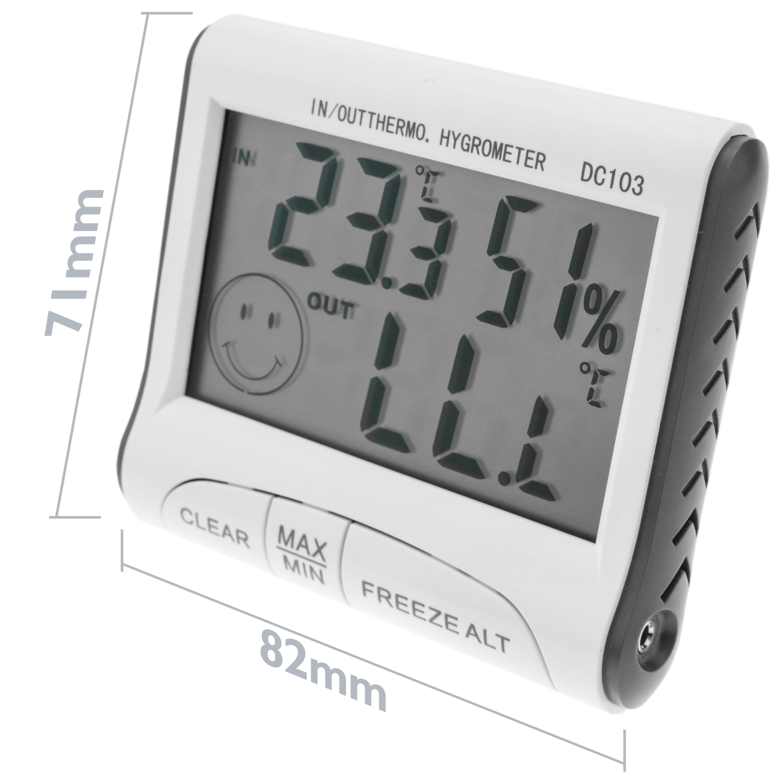 Termómetro E Higrómetro Con Sensor Doble Interior Exterior Dw-0223_2