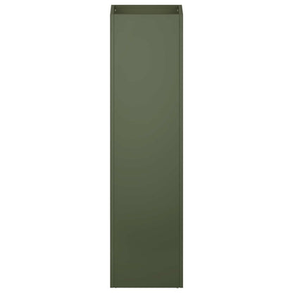 Macetero De Jardín 2 Uds. Verde Oliva 20 X 20 X 75 Cm_3