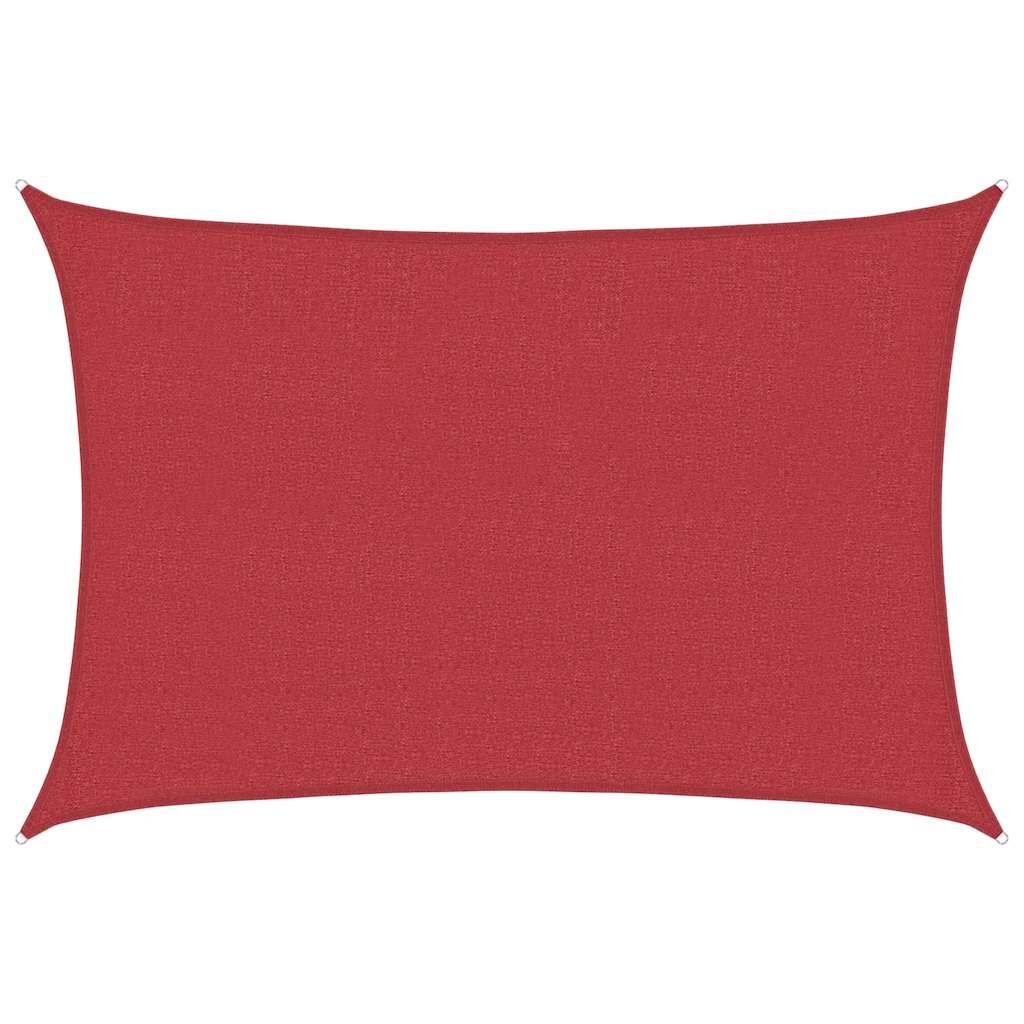 Vidaxl Toldo De Vela Rojo Hdpe 160 G/m² 4x5 M_0