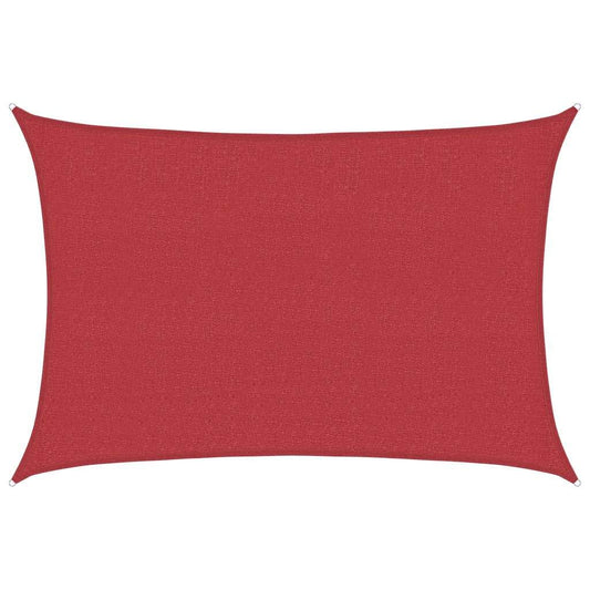 Vidaxl Toldo De Vela Rojo Hdpe 160 G/m² 4x5 M_0