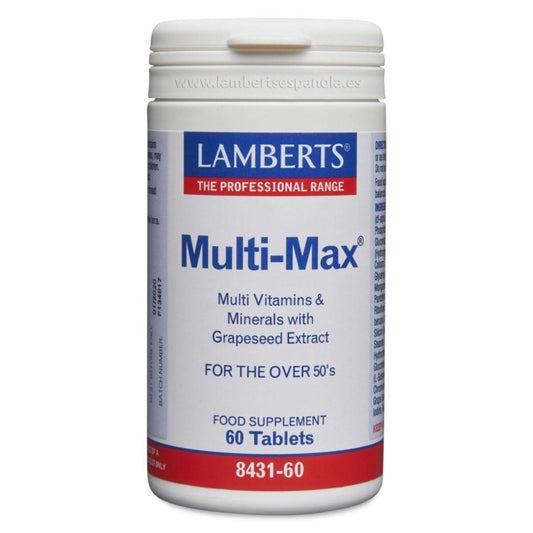Multivitamínico Multi-Max® (para pessoas com mais de 50 anos), Lamberts, 60 comprimidos