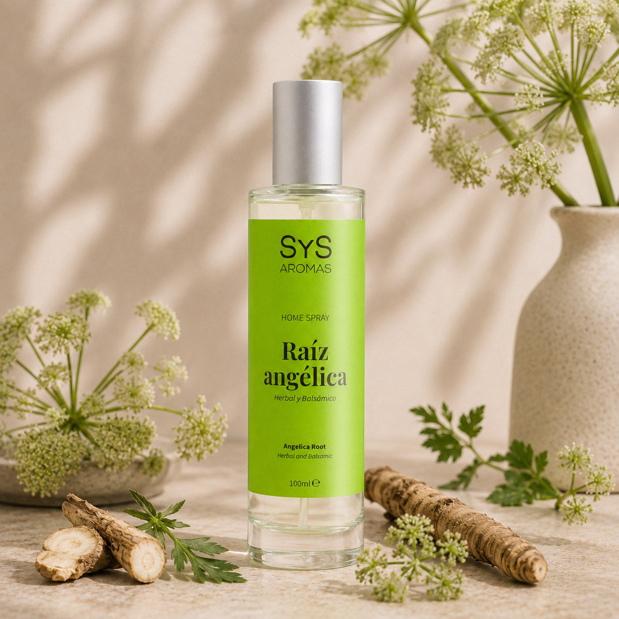 Ambientador Pulverizador Raíz Angélica Origins SYS Aromas 100 ml | Aroma Herbal y Balsámico | Refrescante_2