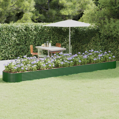 Jardinera Arriate Acero Galvanizado Verde 544x100x36 Cm_1