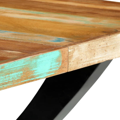 Mesa De Comedor De Madera Maciza Reciclada 180x90x76 Cm_4