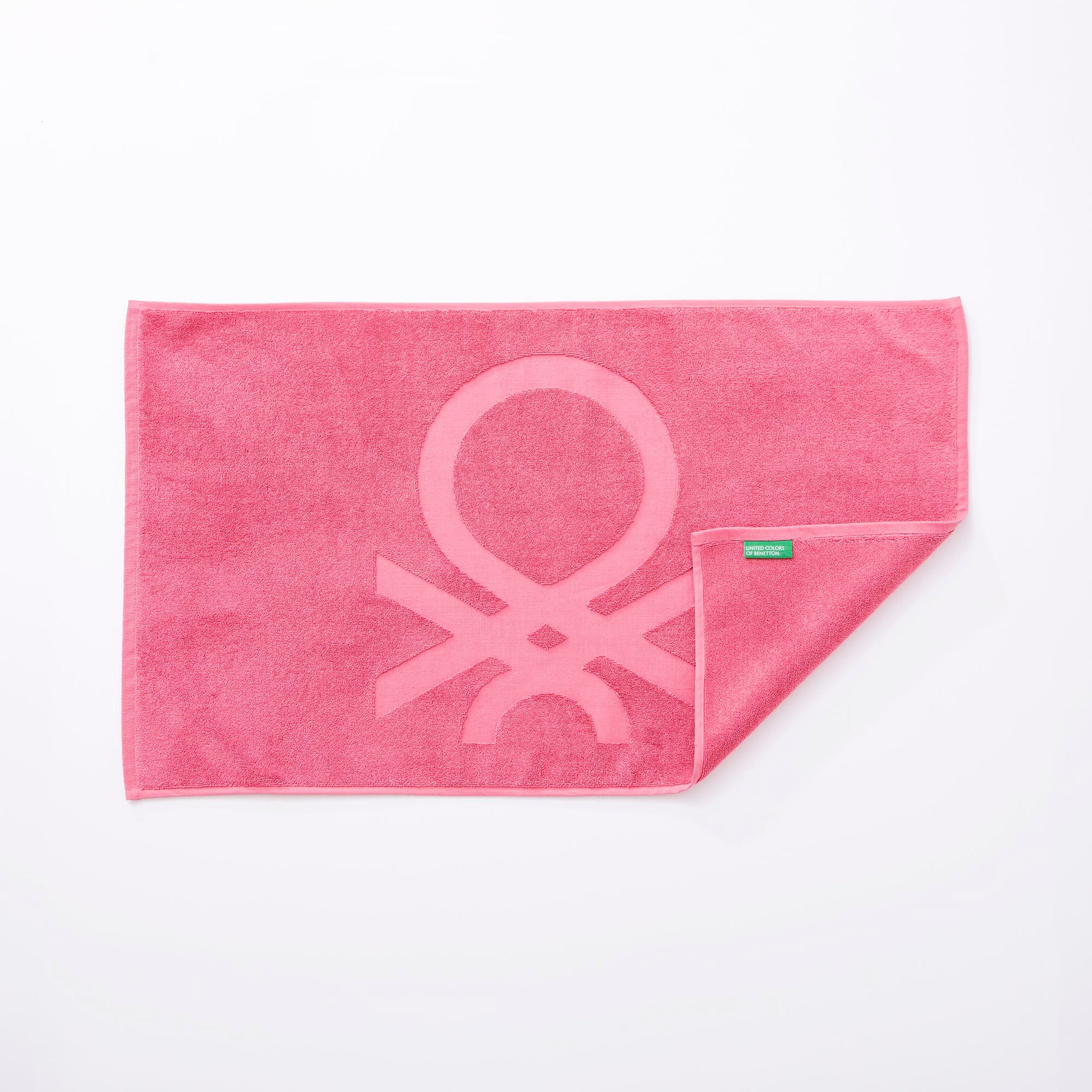 Alfombra De Baño 50x80cm 1000gsm 100% Algodon C/ Logo Bordado Rosa Core Benetton_2