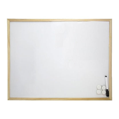 Pizarra Magnetica Blanca 45x60 Cm. Con Rotulador Y 4 Imánes_1