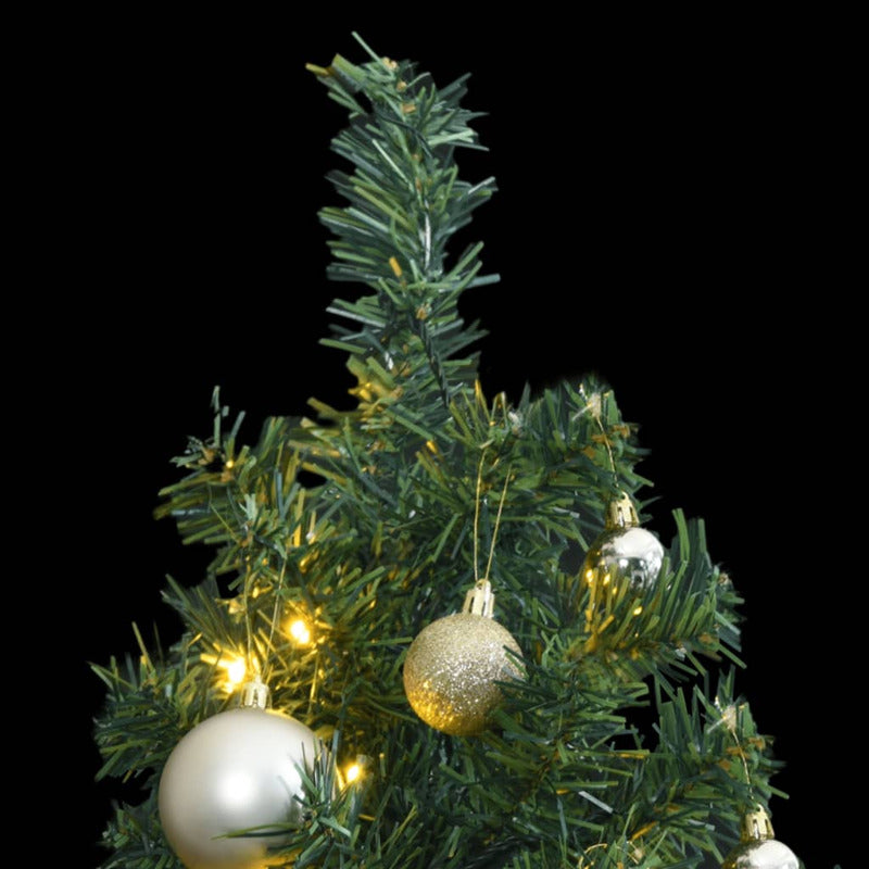 Vidaxl Árbol De Navidad Estrecho Con 300 Led Y Bolas 300 Cm_1