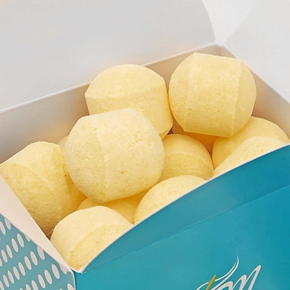 Tarro 7 Mini Bombas Efervescentes Para Manicura Y Pedicura - Ablandan Durezas, Uñas Y Cutículas - Aroma Piña Colada_5