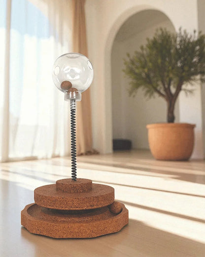 Juguete De Corcho Para Gatos Marea Con Juego Interactivo Y Control De Alimentación Althea Living 33x20x20cm_5