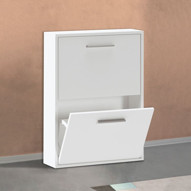 Zapatero Home 2 Puertas Melamina, Blanco, 53 X 73 X 18_3