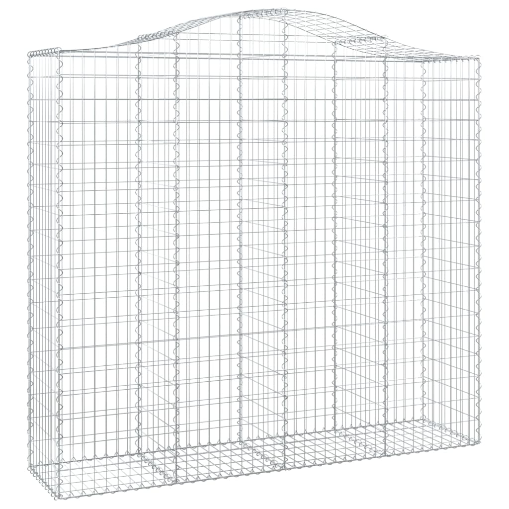 Cestas De Gaviones 3 Uds Forma De Arco Hierro 200x50x180/200 Cm_2