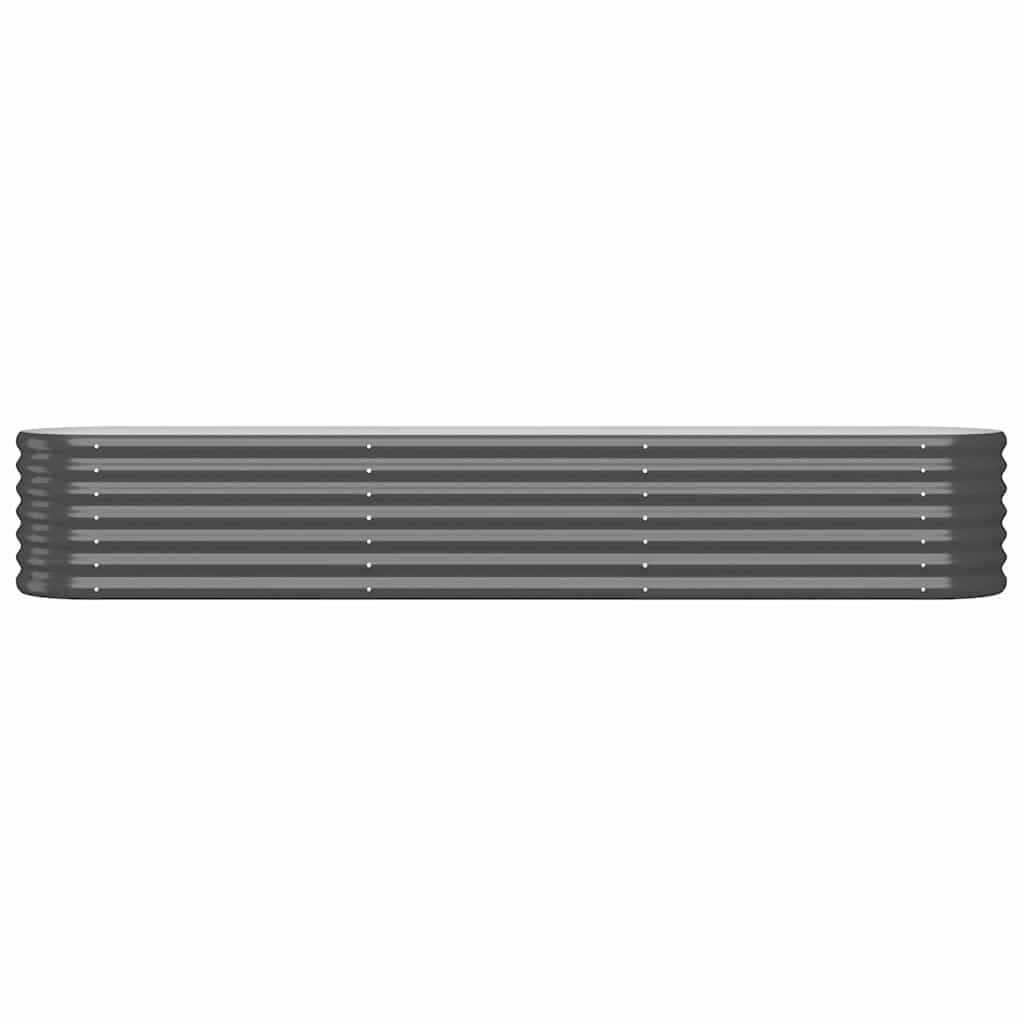 Jardinera Acero Galvanizado Antracita 224x40x36 Cm_2