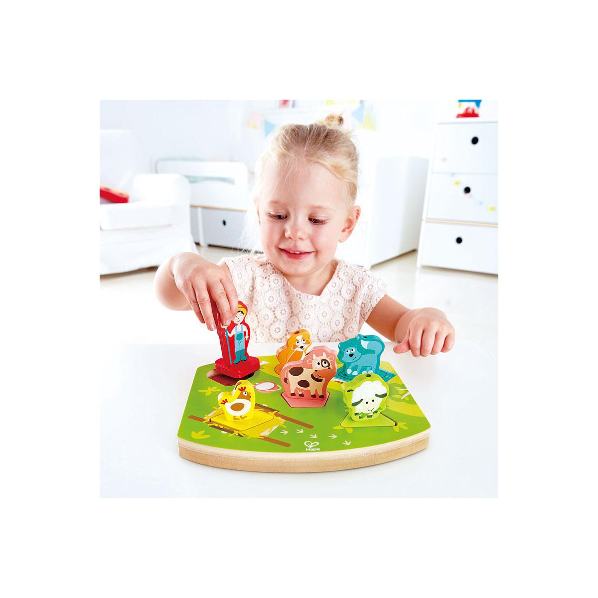 Puzzle Integrado Farmyard Hape_3