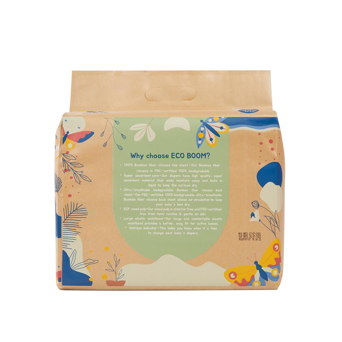 Fralda Eco Boom Bamboo Eco Tamanho 5/XL (12-17 Kg) 112 unidades