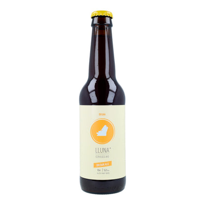 Cerveja biológica Brown Ale 5,2% alc Bruna Cerveses Lluna 33 cl